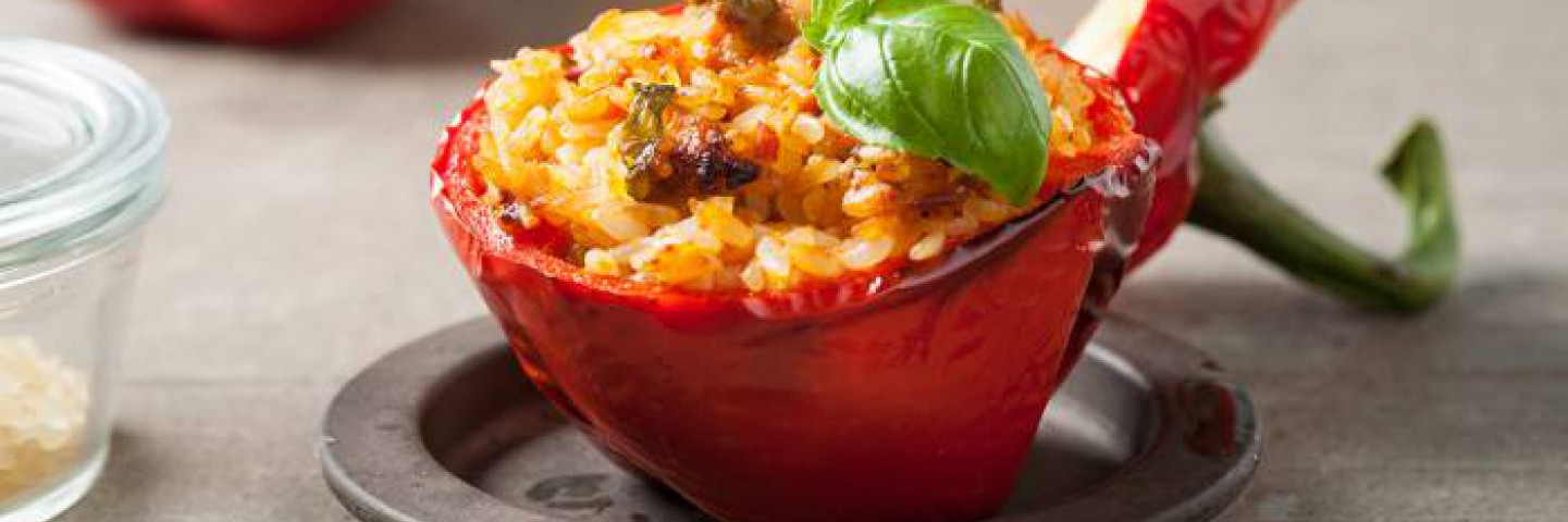 Pimientos Rellenos de Arroz