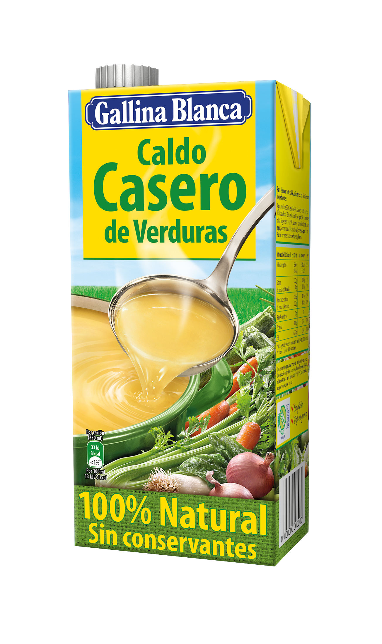 Caldo Casero de Verduras 100% Natural