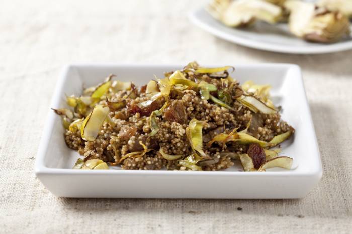 Quinoa Con Alcachofas Y Pasas Recetas Gallina Blanca