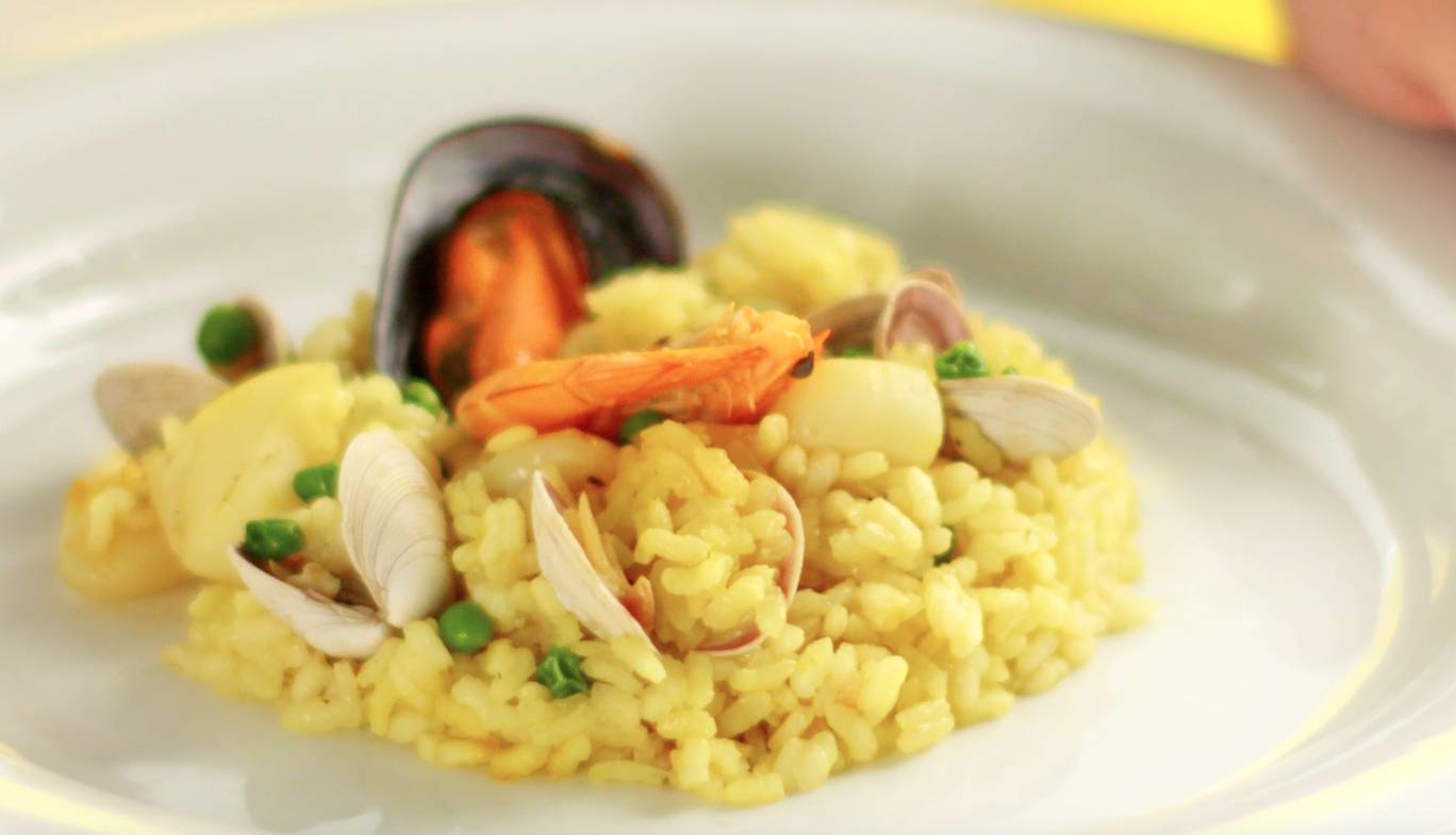 Paella de marisco Recetas Gallina Blanca
