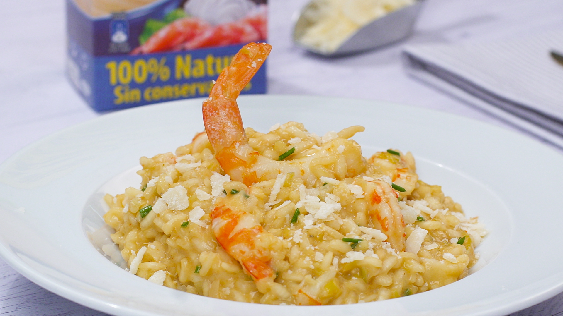 Risotto de langostinos Recetas Gallina Blanca