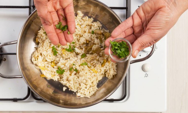 Arroz lleno de color