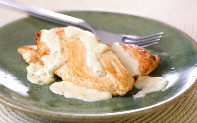 Pechugas de pollo con nata