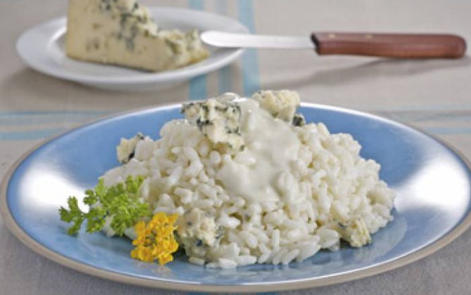 Receta de Risotto al Queso Azul