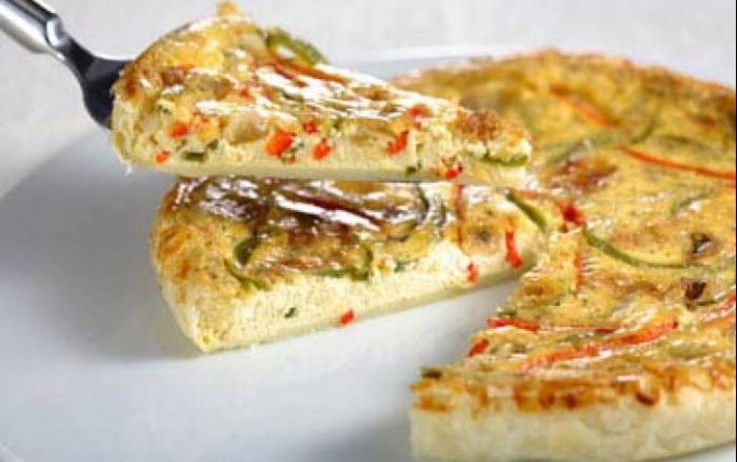 Quiche de pimientos y queso