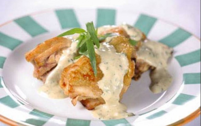Pollo al estragón