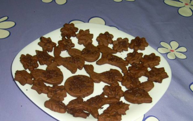 galletas de masa brisa de chocolate