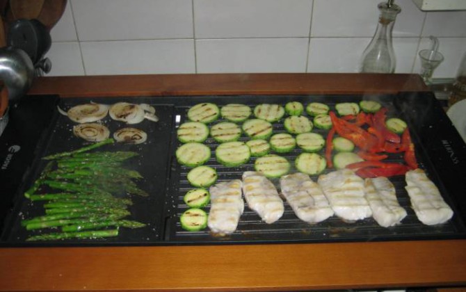 latín finalizando A rayas pescado a la plancha con parrillada de verduras | Recetas Gallina Blanca