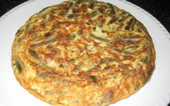 tortilla de judias verdes