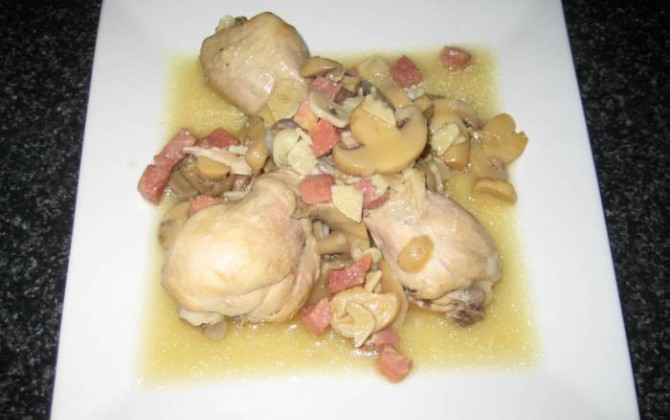 jamoncitos de pollo en salsa
