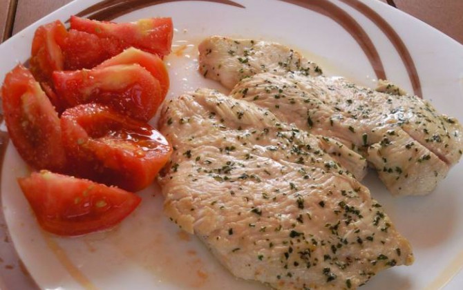 platos combinados pechuga de pollo a la plancha