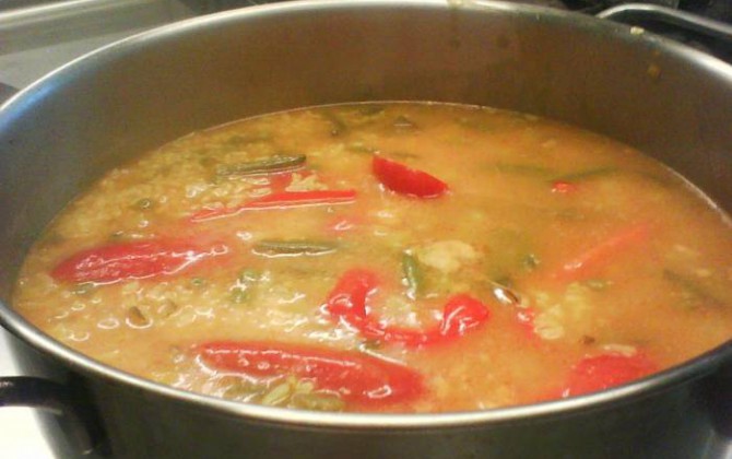 estofado de verduras con arroz