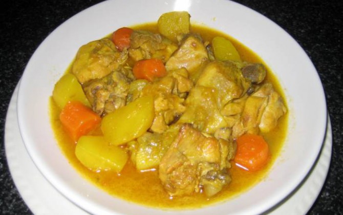 pollo guisado en amarillo para mad