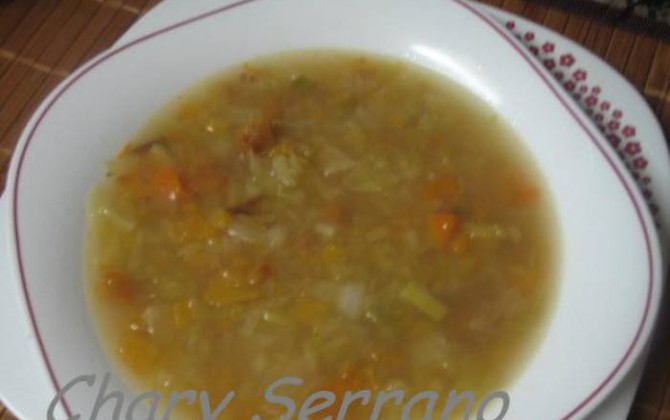 sopa de col y calabaza