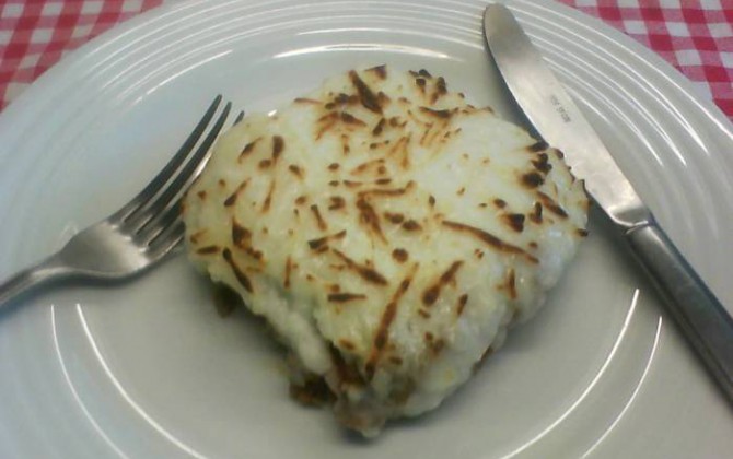 moussaka de bacalao