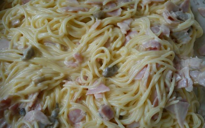 mis espagueti a la carbonara
