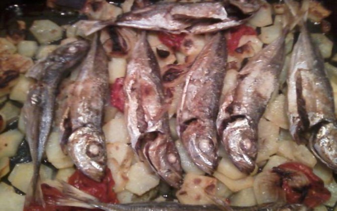 jureles al horno con patatas