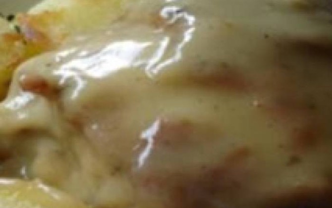 pollo con crema de espárragos