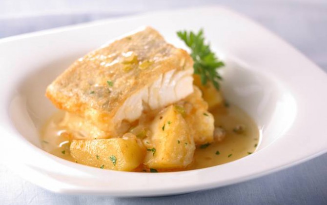 Lomo de bacalao con patatas | Recetas Gallina Blanca