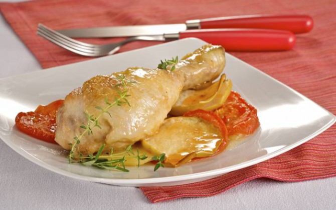 Muslos de pollo a la plancha con guarnición de tomate y cuscús | Recetas  Gallina Blanca