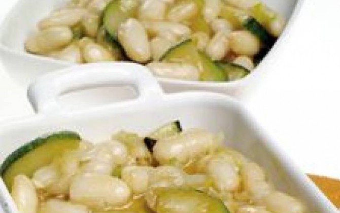 alubias  blancas con verduras