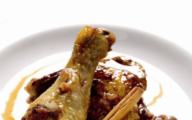 Pollo con canela