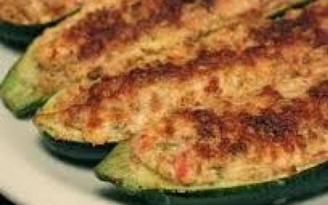 calabacines rellenos de atún
