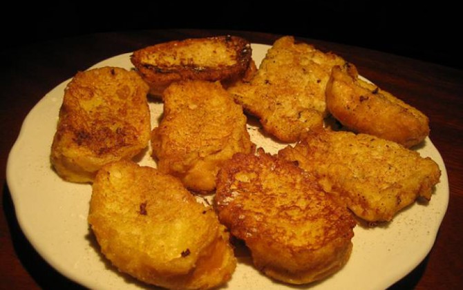 torrijas de calabaza y canela