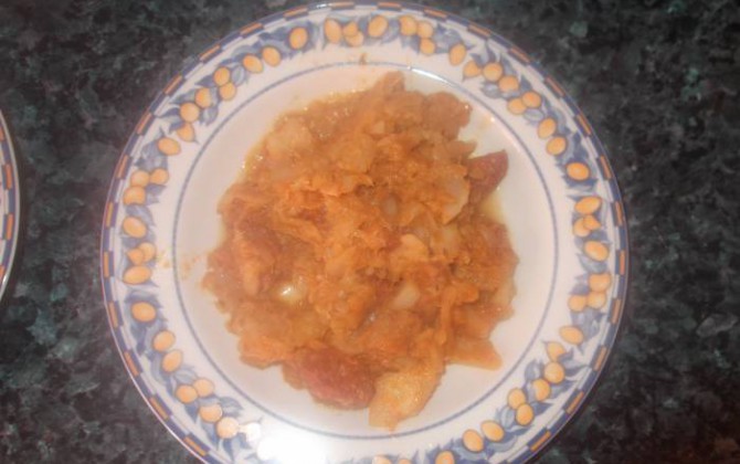 repollo rehogado