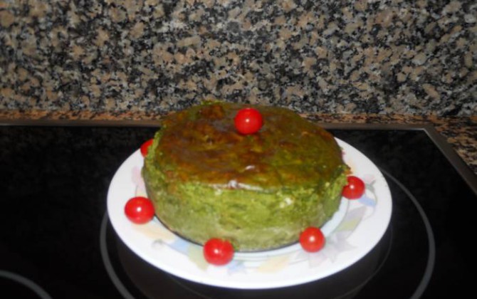 pudin de espinacas