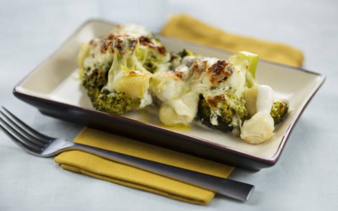 Ñoquis con brócoli
