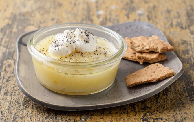 Crema de patata y requesón