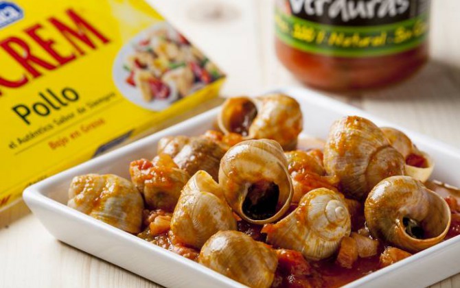 Caracoles en salsa