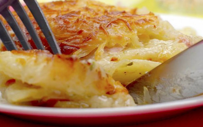 Pastel de patata y jamón