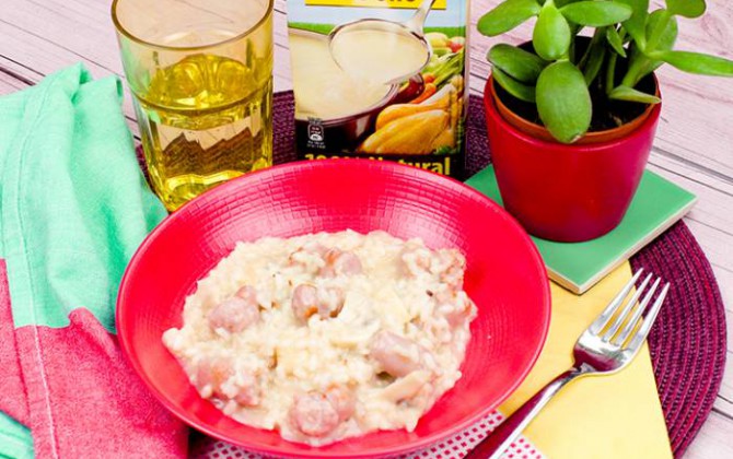 Risotto de salchichas