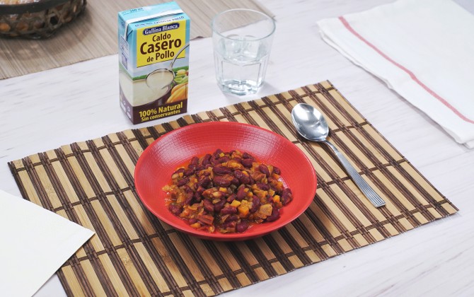 receta_alubias rojas con chorizo_gallina blanca