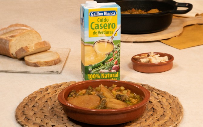 Emplatado con producto sopa perota