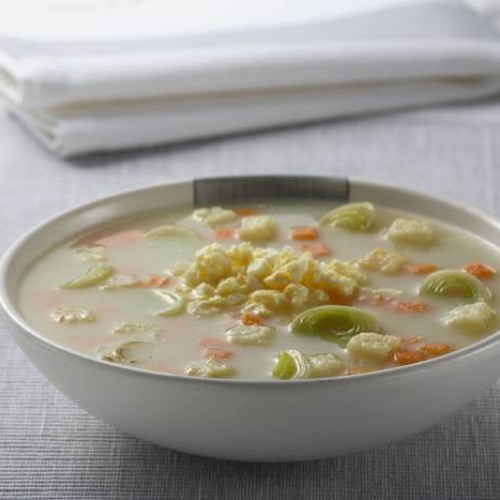 Sopa de verduras y huevo duro Recetas Gallina Blanca