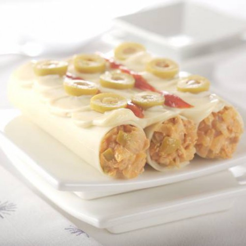 Canelones Fríos De Atún Y Olivas Recetas Gallina Blanca