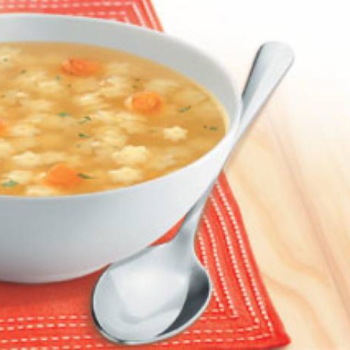 Sopa de ternera con estrellitas