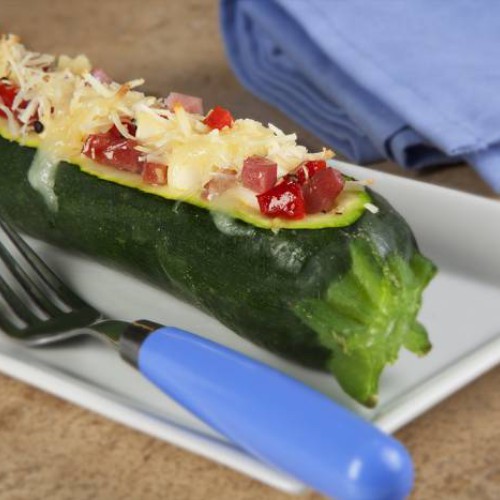 Receta de calabacines rellenos gratinados