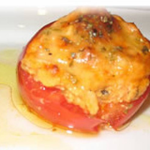 tomates gratinados con atún