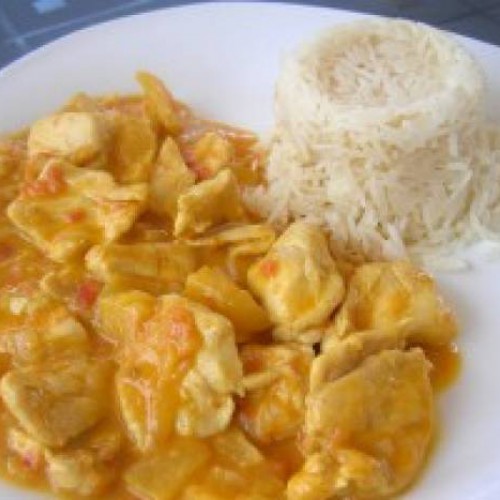 pavo con curry