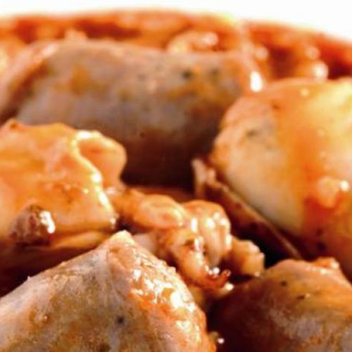 Arroz meloso de butifarra y sepias
