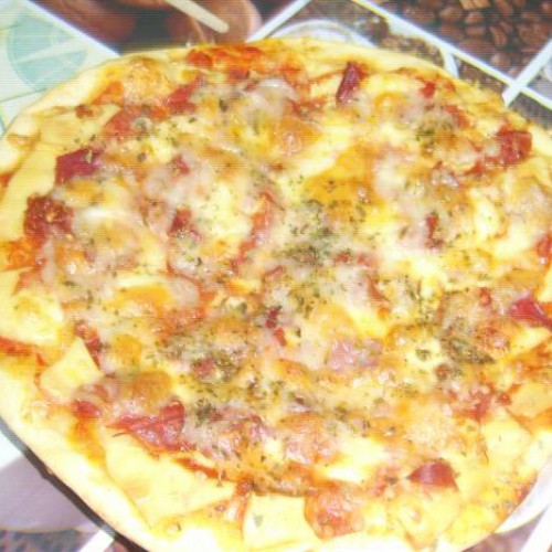 pizza de jamón serrano