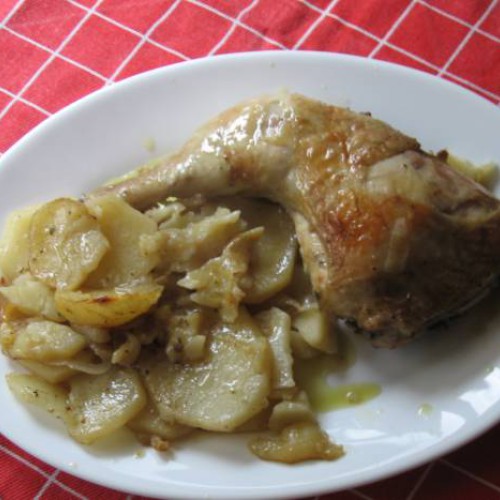muslos de pollo al horno sabrosos