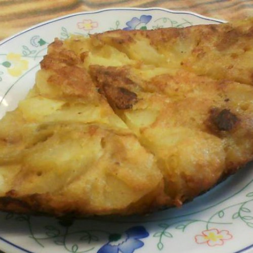 tortilla de platano y manzana