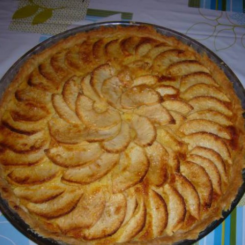 tarta de manzana con coco