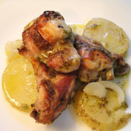 11 Conejo al Horno: con Patatas, Verduras, Ajoaceite, Cebolla