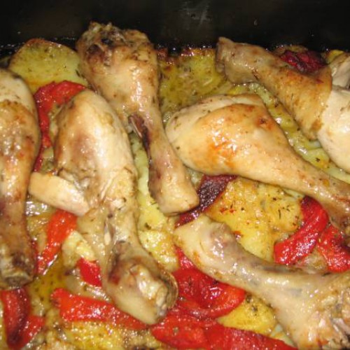 muslos de pollo al horno con curry